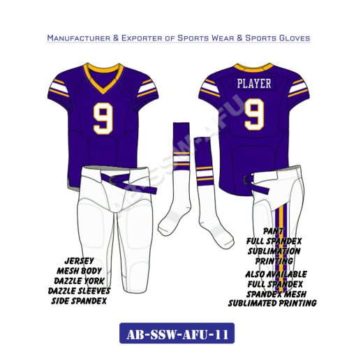 Sports Wear American Football Uniform AB-SSW-AFU-11