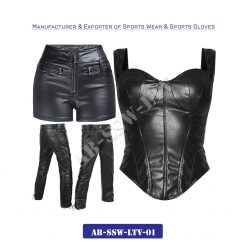 Leather Corset Top and Leather Uniform AB-SSW-LTV-01